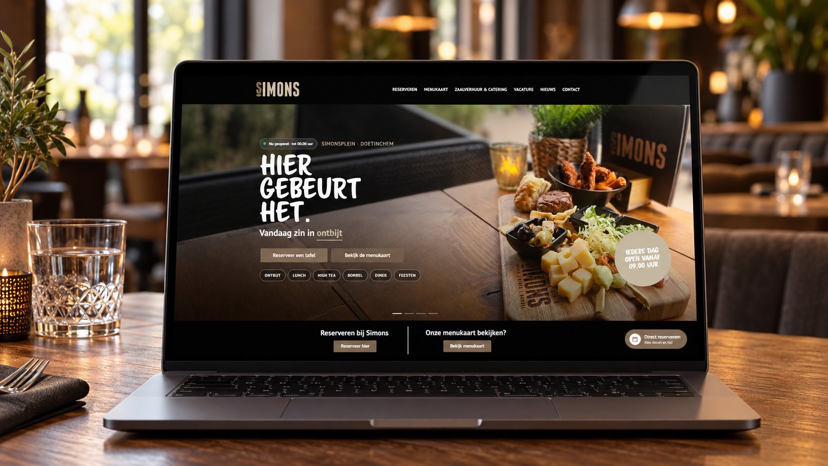 Website Stadscafé Simons