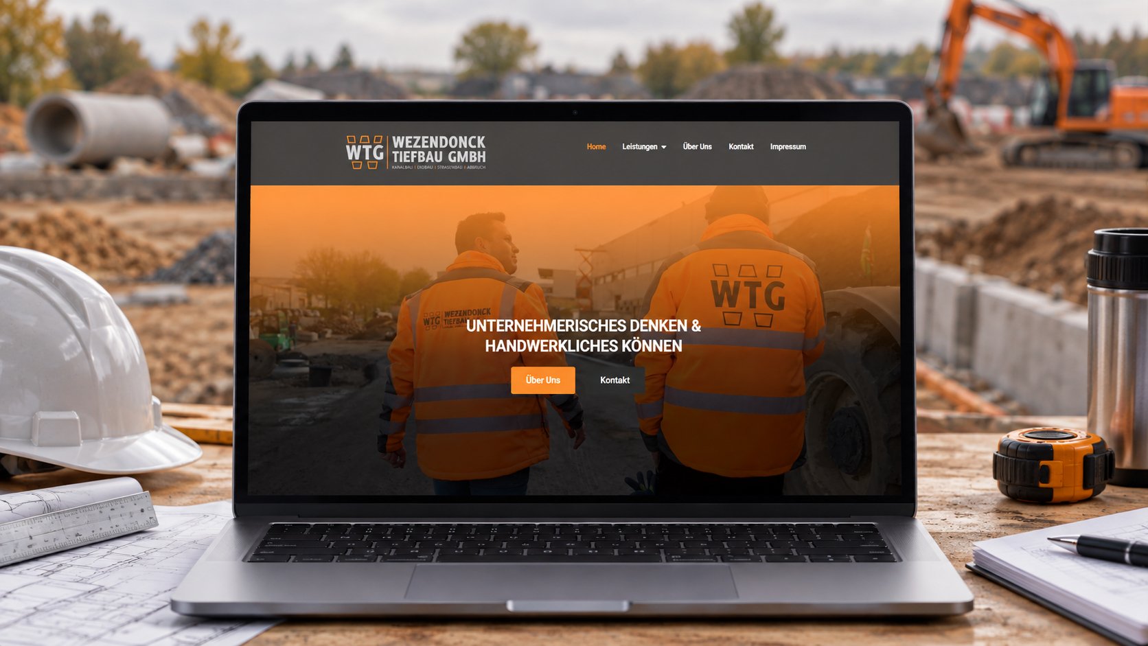 Website Wezendonck Tiefbau GmbH